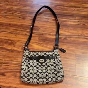 Coach Black and Gray Crossbody Bag